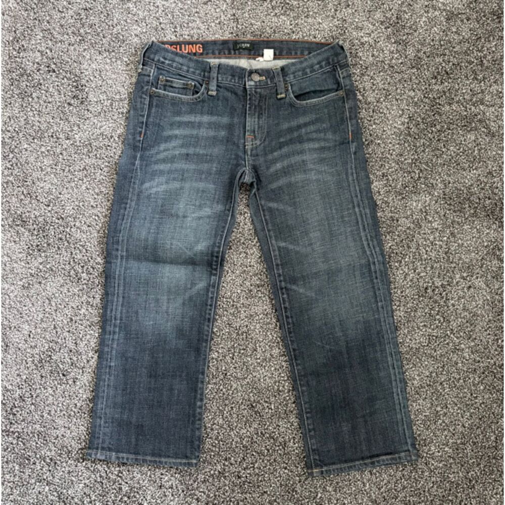 J.Crew Hipslung Jeans Size 27 Mid Rise Blue Denim Classic Straight Casual